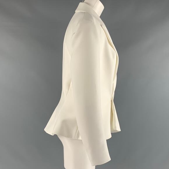 ALEXANDER VAUTHIER Size 10 White Off White Blazer - Picture 2 of 7